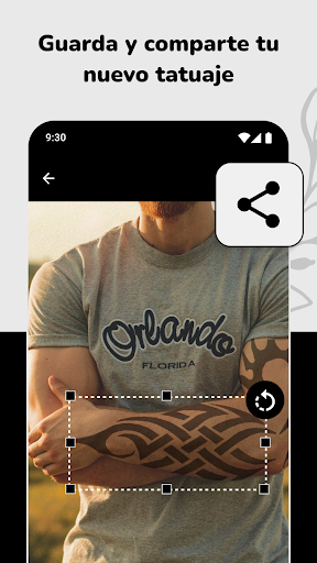 Captura de pantalla de Simular y Diseñar Tatuajes