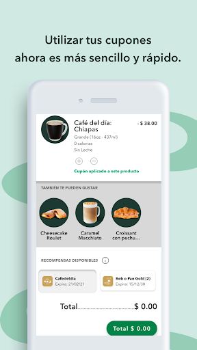 Captura de pantalla de Starbucks México