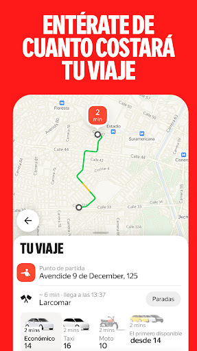 Captura de pantalla de Yango - viajes y envíos