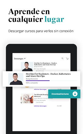 Captura de pantalla de Udemy - Cursos Online