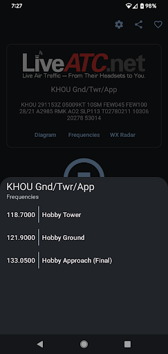 Captura de pantalla de LiveATC for Android