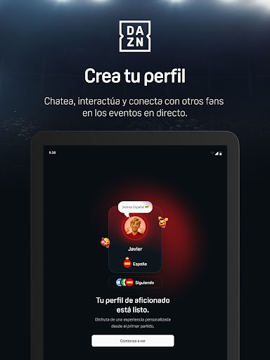 Captura de pantalla de DAZN - Deportes en Directo