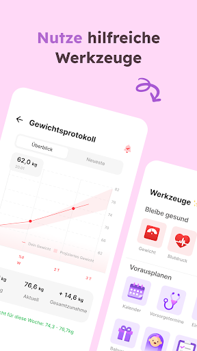 Schwangerschafts-App - Momly Screenshot