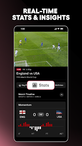 Captura de pantalla de FOX One: Live News, Sports, TV