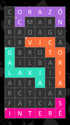 Captura de pantalla de Sopa de Letras: FillWords