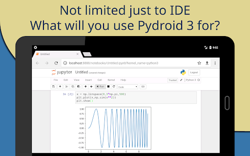Captura de pantalla de Pydroid 3 - IDE for Python 3