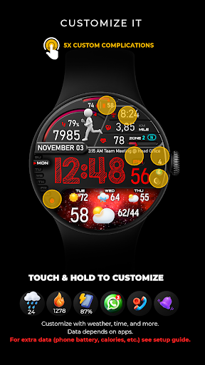 PER23 Digital Watch Face screenshot