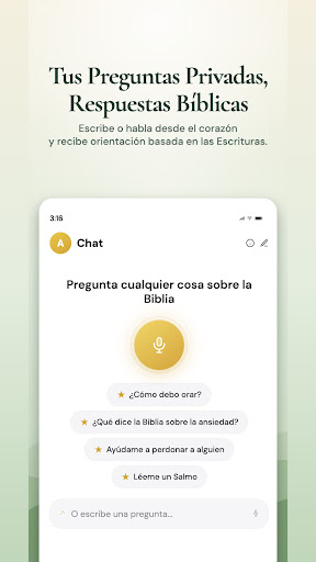 Captura de pantalla de Bible Chat - Santa Biblia