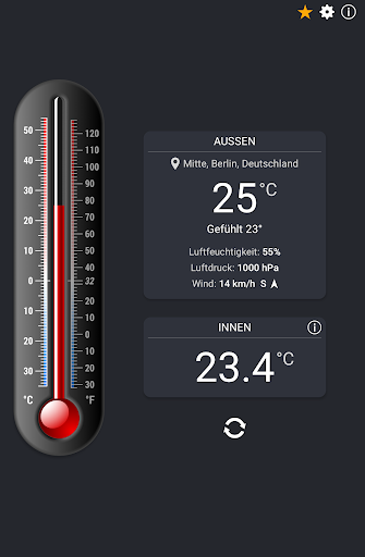 Thermometer++ Raumtemperatur Screenshot