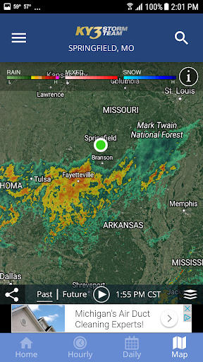 Captura de pantalla de KY3 Weather