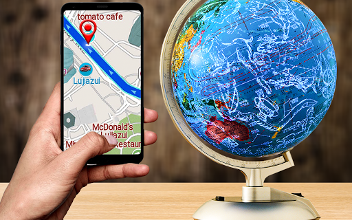 GPS-Navigation: Karte Richtung Screenshot