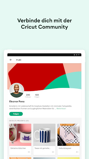 Design Space™: DIY mit Cricut Screenshot