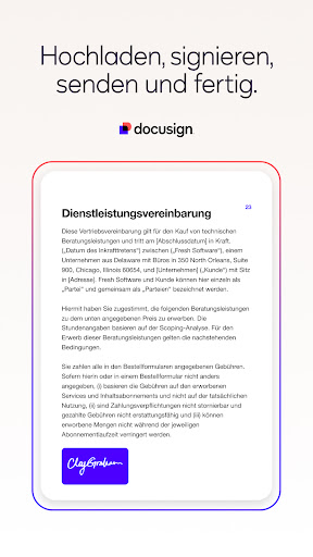 Docusign – Digitale Signature Screenshot