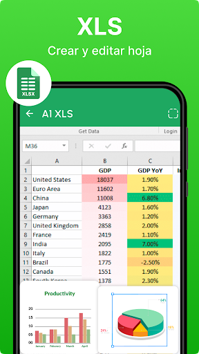 Captura de pantalla de Office App - Word, DOCX, PDF