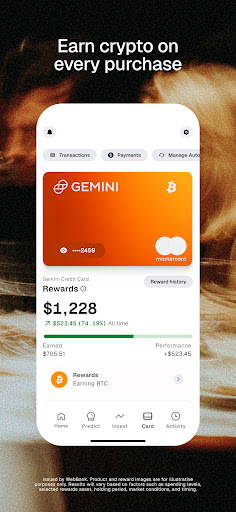 Gemini Markets & Credit Card screenshot