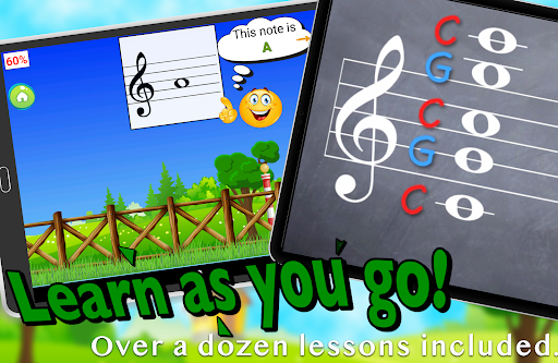 Captura de pantalla de Flashnote Derby- music notes!