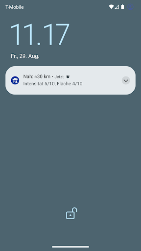 Regen-Alarm (Rain Alarm) Screenshot