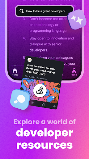 Captura de pantalla de daily.dev - stay up to date