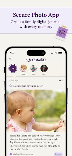 Captura de pantalla de Qeepsake: Family Photo Album