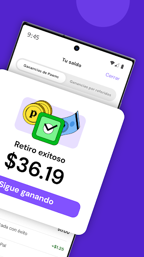 Captura de pantalla de Pawns.app: Encuestas Pagadas