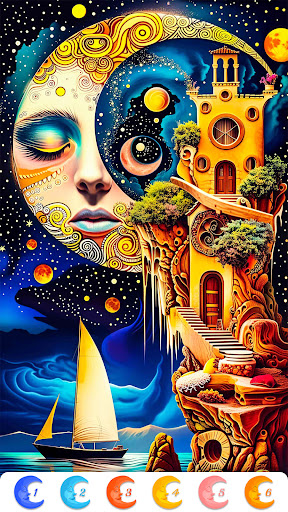 Surreal Art Coloring Pages screenshot