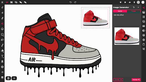Vector Ink: SVG, Illustrator screenshot