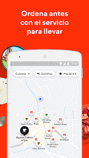 Captura de pantalla de DoorDash - Entrega de comida