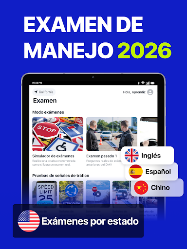 Captura de pantalla de Prueba práctica DMV 2026