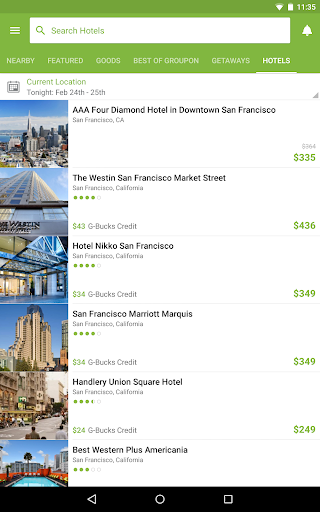 Captura de pantalla de Groupon: compra nuevas ofertas
