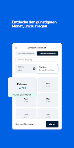 Skyscanner Flüge Hotels Autos Screenshot