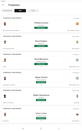 Captura de pantalla de OneFootball Resultados en vivo