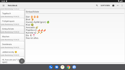 Notepad - einfache Notizen Screenshot