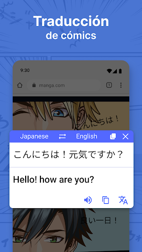 Captura de pantalla de Traducción de pantalla