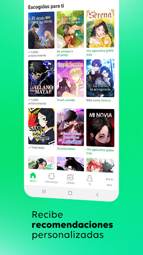 Captura de pantalla de WEBTOON
