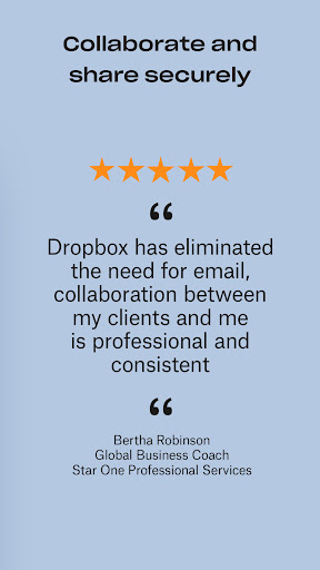 Dropbox: Secure Cloud Storage screenshot