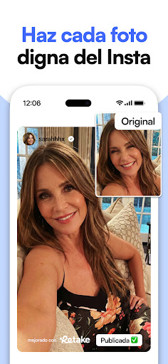 Captura de pantalla de Retake IA: Editor de Cara