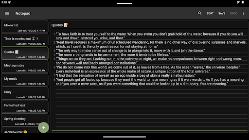 Notepad - simple notes screenshot