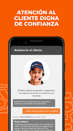 Captura de pantalla de AUTODOC: recambios de coche