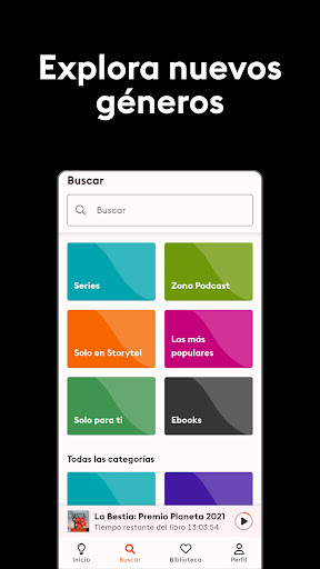 Captura de pantalla de Storytel: Audiolibros y libros
