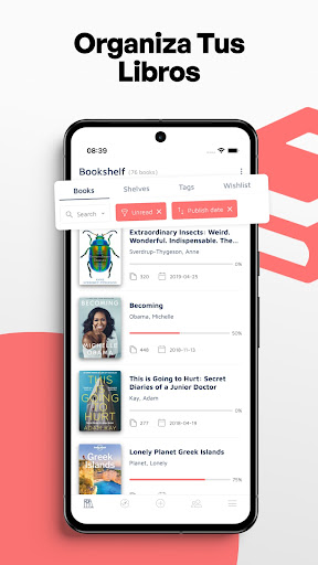 Captura de pantalla de Bookshelf - Biblioteca virtual