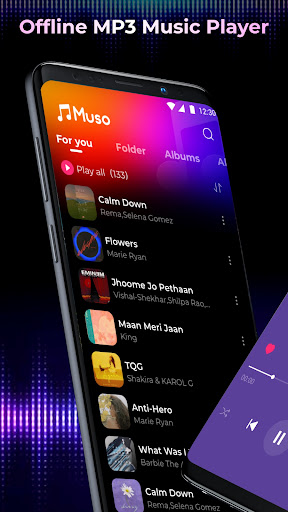 Captura de pantalla de Offline Music Mp3 Player- Muso