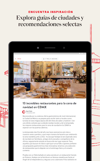 Captura de pantalla de OpenTable