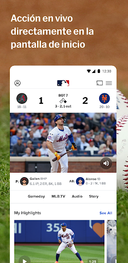 Captura de pantalla de MLB