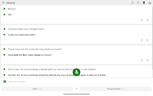 Captura de pantalla de Microsoft Traductor