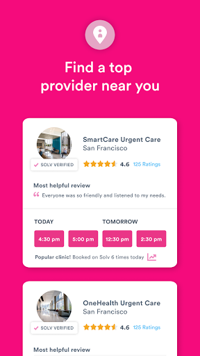 Solv: Find Quality Doctor Care Screenshot