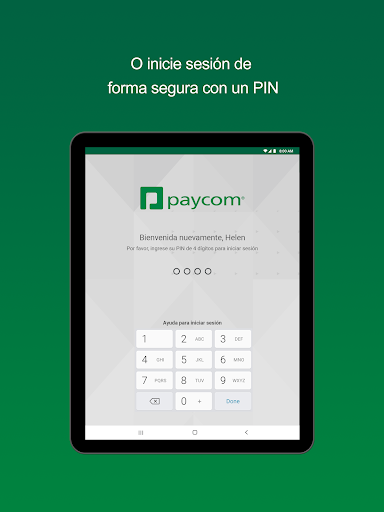 Captura de pantalla de Paycom