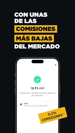 Captura de pantalla de Binance: Bitcoin, Crypto y NFT