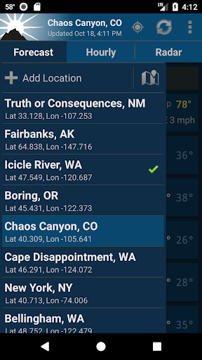 NOAA Weather Unofficial screenshot