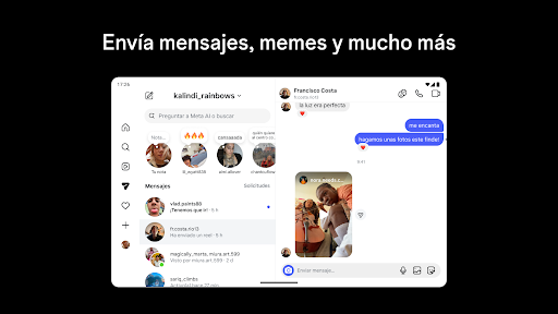 Captura de pantalla de Instagram