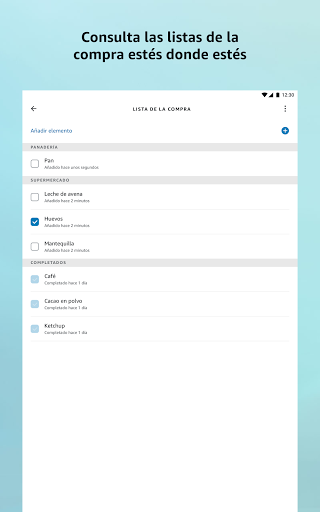 Captura de pantalla de Amazon Alexa